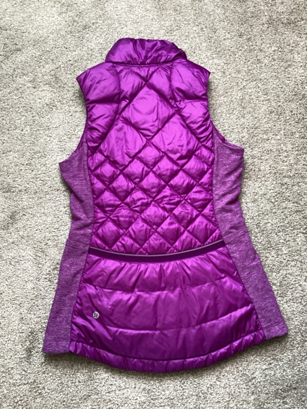 Lululemon Down For A Run Vest Tender Violet Purple Puffer 6 Small - Picture 10 of 11